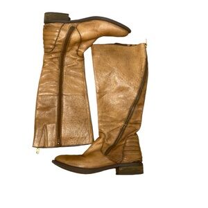 Steve Madden Abbyy cognac knee tall leather boots